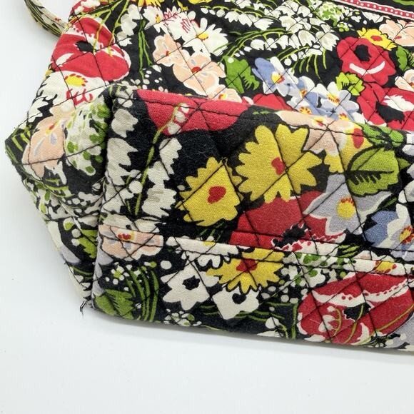 Vera Bradley Poppy Fields Floral Quilted Toggle Tote Purse 13"H x 14"W x 4”D - Picture 7 of 13
